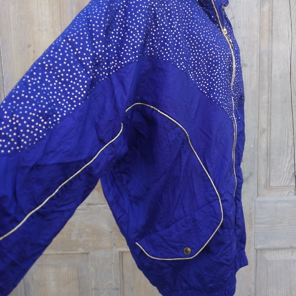 Vintage Purple and Gold Windbreaker - Picture 9 of 12